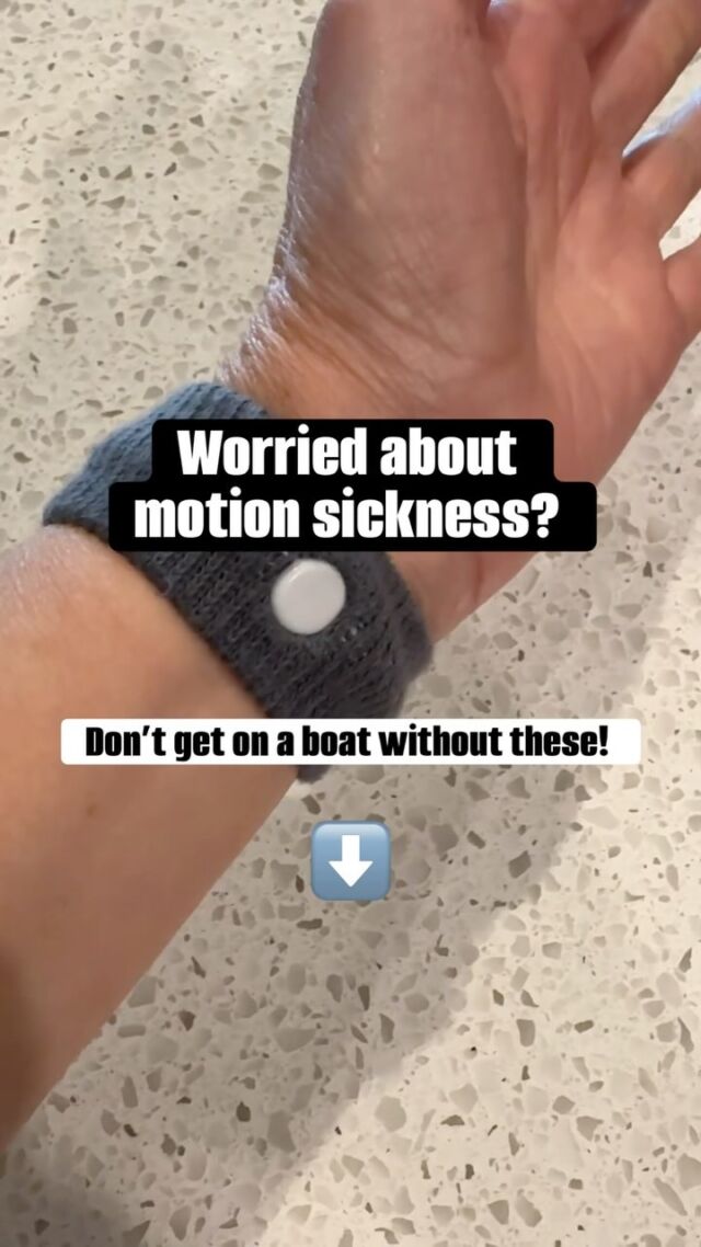 If you will be on boats (or road trips) this summer, and someone in your family often experiences motion sickness, then you need these bands! 

You can purchase various types of bands from most retailers. I prefer the stretchy bands as they can all our family members. 

What are your tried and true motion sickness relief tools?

#traveltips101 #traveltipsandtricks #motionsickness #familytravels #letsgoeverywhere #momtip